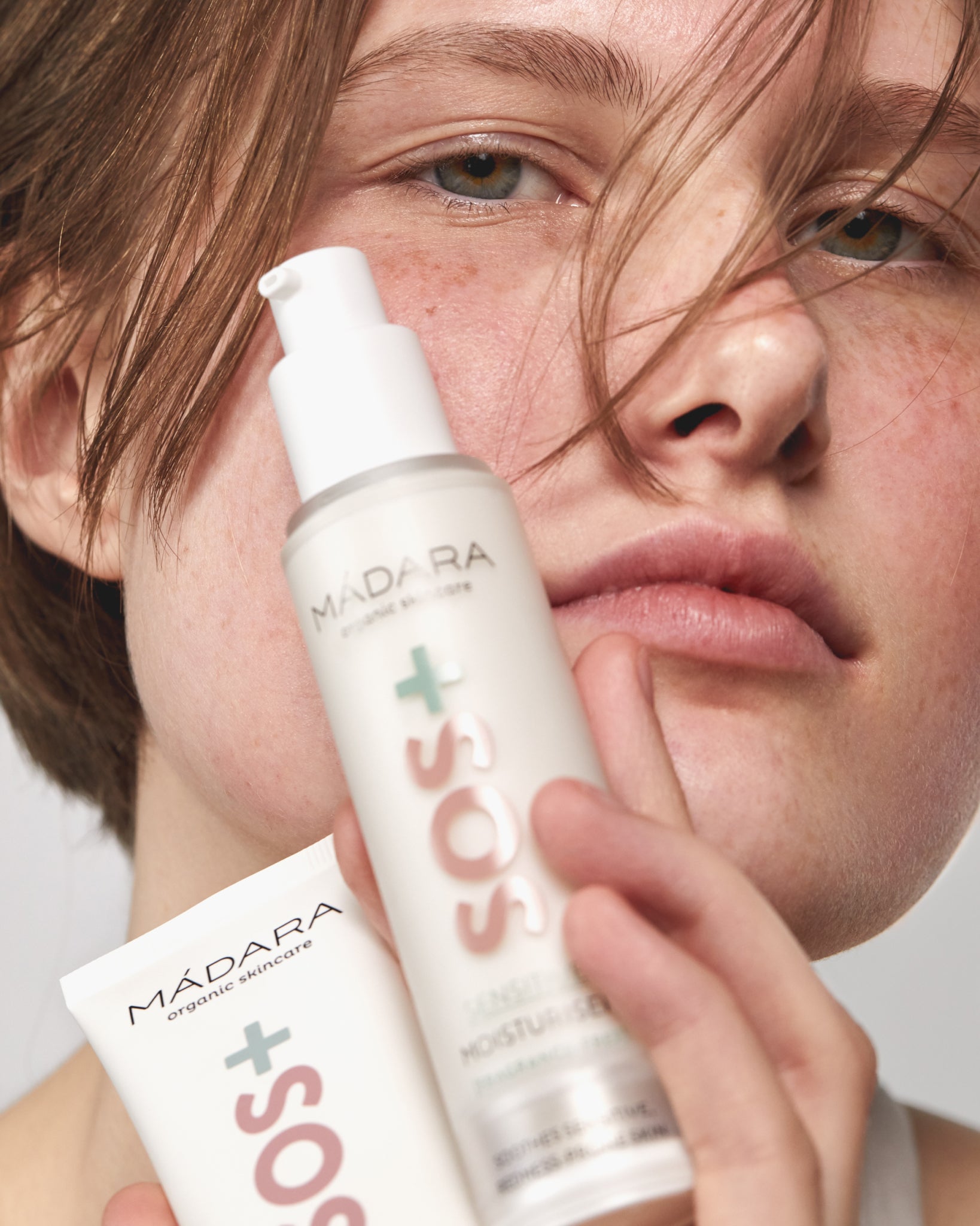 MÁDARA Organic Skincare organic moisturiser for sensitive skin A3015 product photo on plain background.