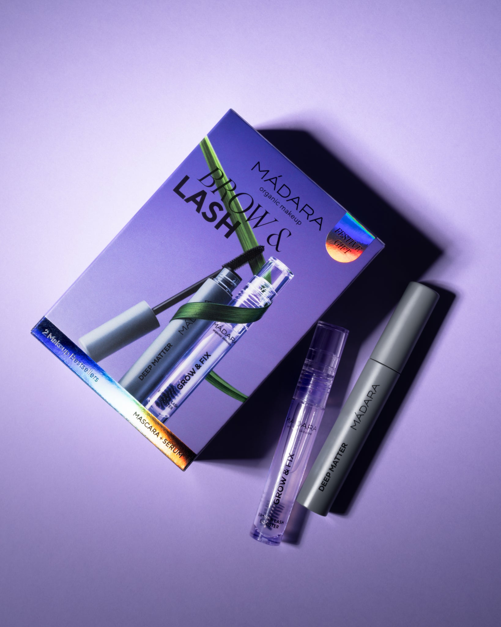 MÁDARA Organic Skincare brow lash festive gift A0033 product photo on plain background.